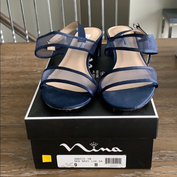 nina navy sandals
